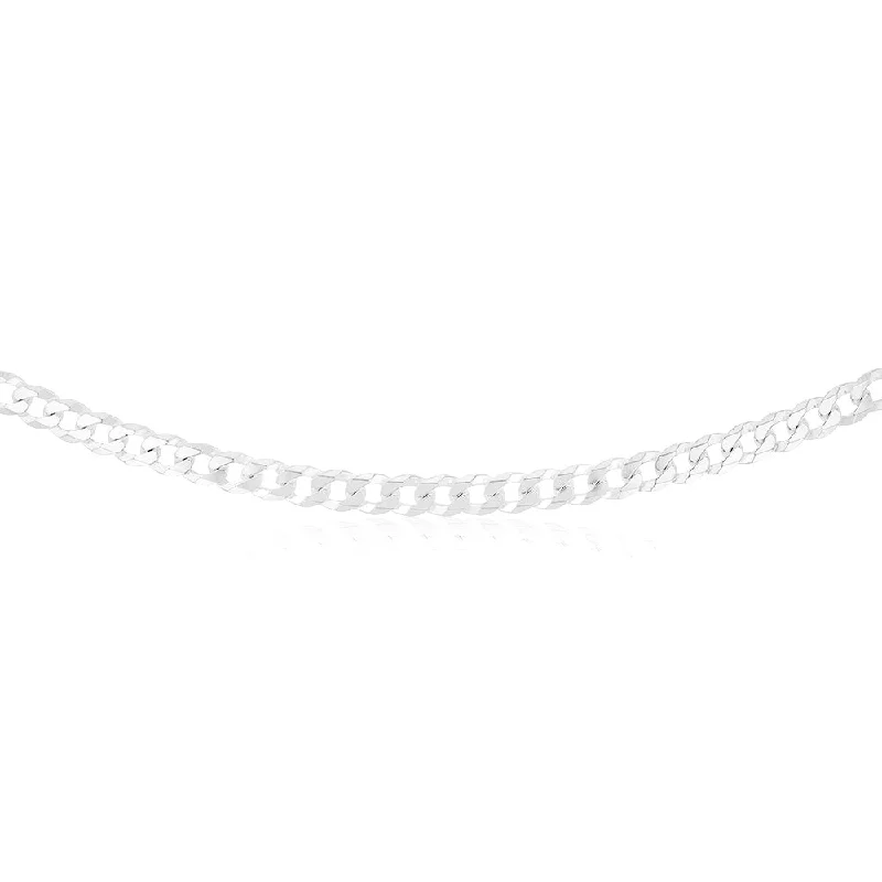 Bestselling Jewelry Now On Sale – Elevate Your Look Sterling Silver Bevelled Curb 200 Gauge 55cm Chain