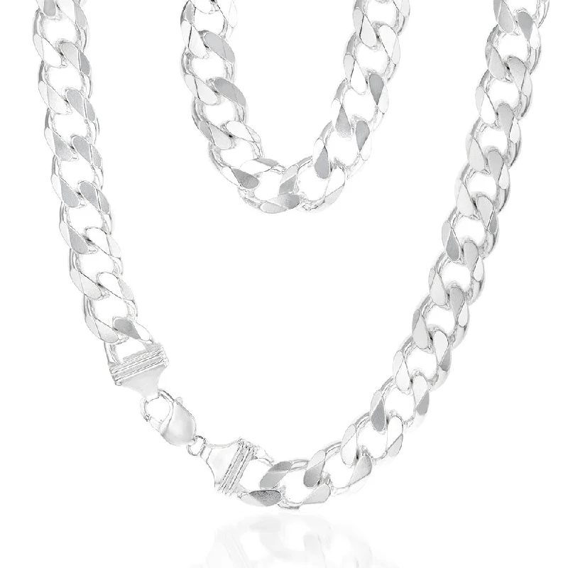 Trending Jewelry Styles Now At Limited-Time Discounts Sterling Silver Curb 400 Gauge 55cm Chain