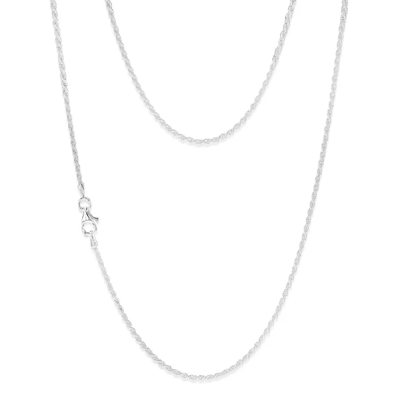 Elevate Your Outfit With Discounted Statement Jewelry Sterling Silver Fancy Oxidised Rope 45cm Chain
