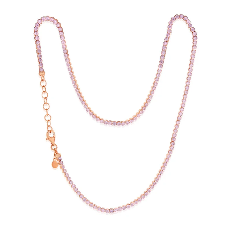 Shop Dazzling Jewelry With Special Promotional Discounts Sterling Silver Rose Gold Plated Fancy 40cm Choker Chain