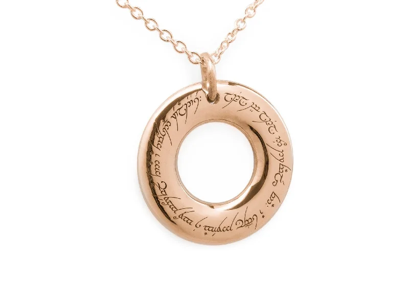 Modern Statement Jewelry For Bold Styling The Wanderers Circle with Fixed Loop, Red Gold