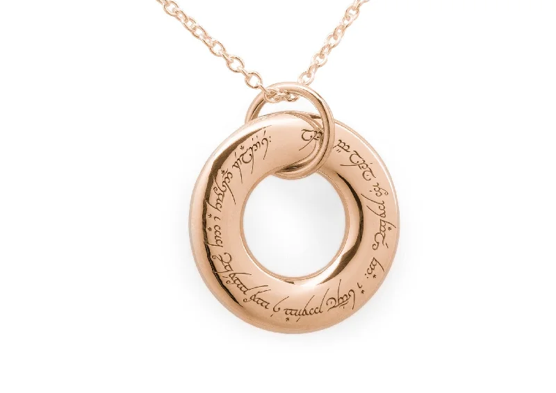Luxury Handcrafted Jewelry For Elegant Looks The Wanderers Circle with Infinity Loop, Red Gold