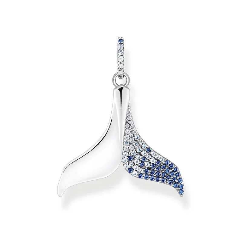 Premium Diamond Jewelry At Once-In-A-Lifetime Discounts Thomas Sabo Dolphin Tail Zirconia Sterling Silver Pendant