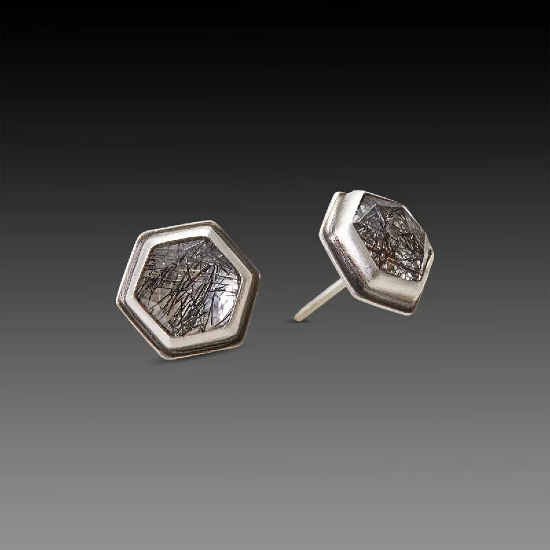 Exclusive Jewelry Sale – Limited-Time Discounts Tourmalinated Quartz Stud Earrings