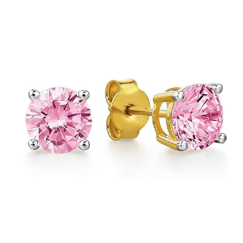 1 ct. t.w. Pink Stud Earrings