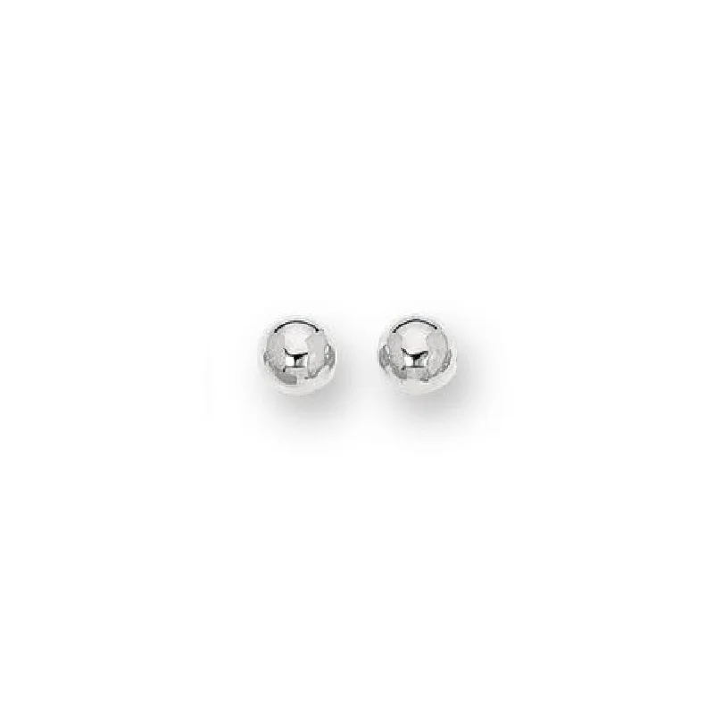 Solitaire/Stud Earrings in 14K White Gold