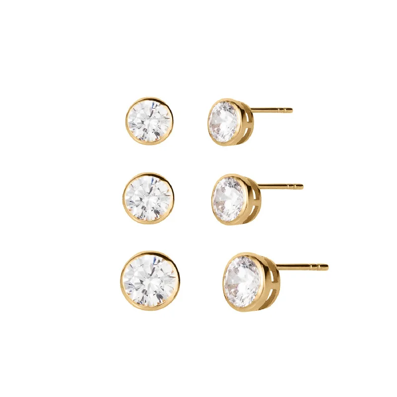 The Ultimate Jewelry Sale – Shop Premium Styles Endless Gems 3 Piece Stud Earrings