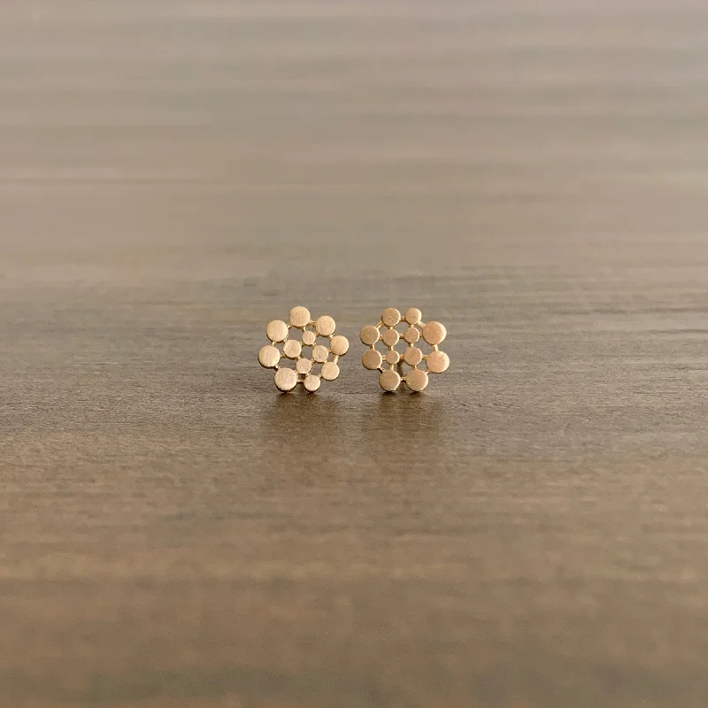 The Perfect Jewelry Piece At The Perfect Discount Gold Dotted Stud Earrings