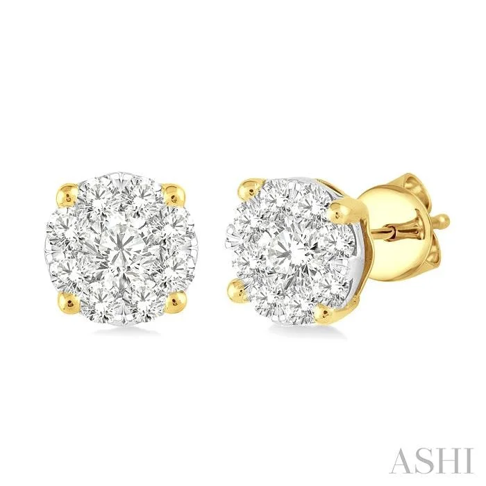 ROUND SHAPE LOVEBRIGHT ESSENTIAL DIAMOND STUD EARRINGS