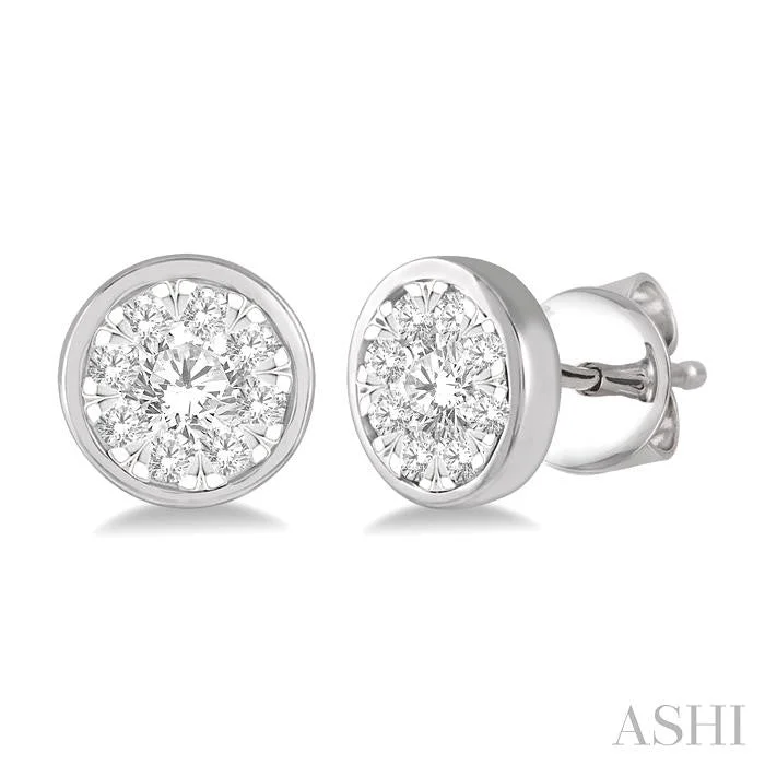 ROUND SHAPE LOVEBRIGHT ESSENTIAL DIAMOND STUD EARRINGS