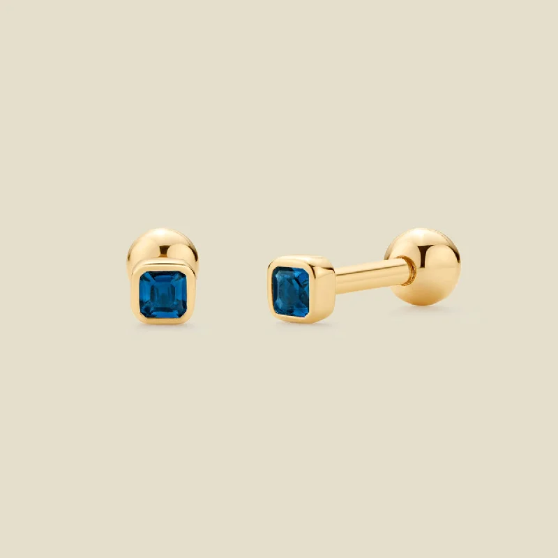 September Birthstone Stud Earrings