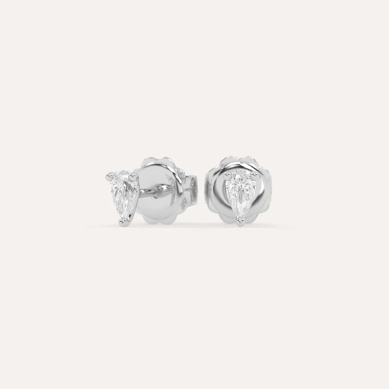 Glamorous Jewelry, Glamorous Deals – Shop Now 1/2 carat Pear Diamond Stud Earrings LAB