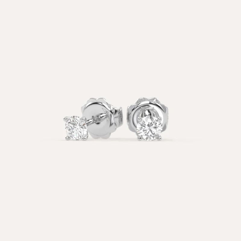 Shop Jewelry That Shines Without The High Price 1/2 carat Round Diamond Stud Earrings LAB