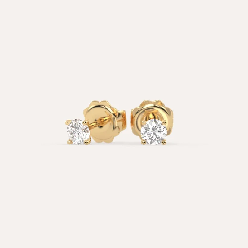 Final Call For Exquisite Jewelry At Reduced Rates 1/2 carat Round Diamond Stud Earrings