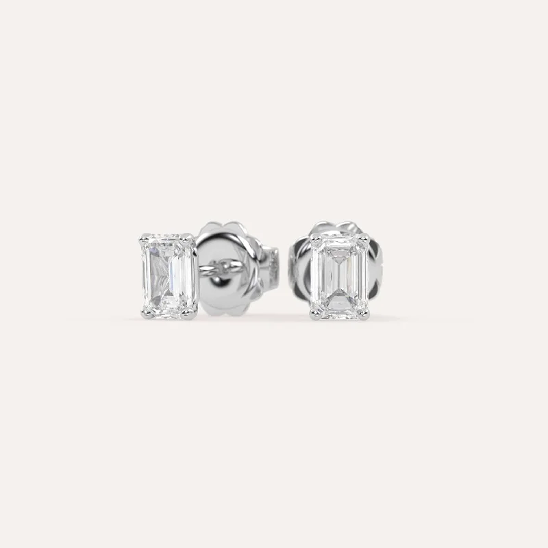 Stunning Jewelry Pieces At The Lowest Prices Ever 1 carat Emerald Diamond Stud Earrings LAB