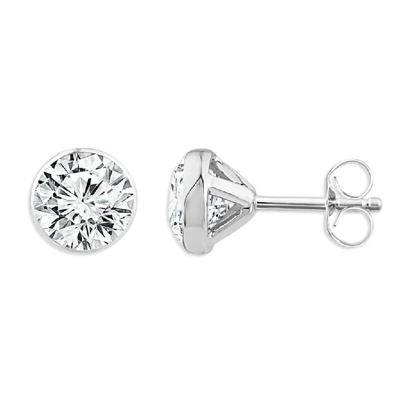 Exclusive Jewelry Markdowns – Limited-Time Offer 14K White Gold 1.50 CTW Round Lab Grown Diamonds Stud Earrings