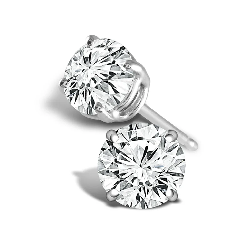Holiday Jewelry Sale – Perfect Gifts At The Best Prices 14K White Gold 4 CTW Lab Grown Diamond Stud Earrings