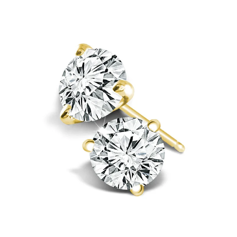 Limited-Stock Jewelry Sale – Once It's Gone, It's Gone 14K Yellow Gold 0.10 CTW Diamond Stud Earrings