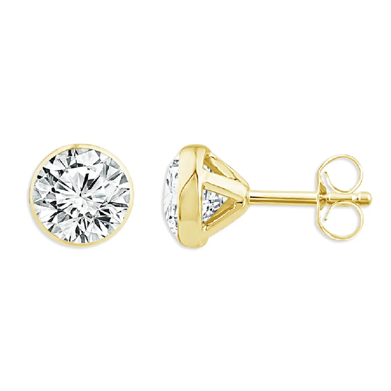 Jewelry Deals That Outshine The Rest 14K Yellow Gold 1.00 CTW Round Lab Grown Diamonds Stud Earrings