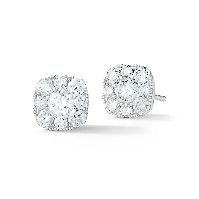Gorgeous Jewelry, Limited-Time Savings Cushion Diamond Halo Stud Earrings