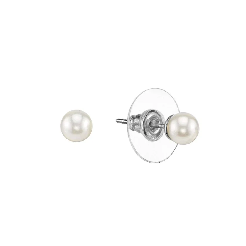 Exclusive Gemstone Jewelry At Special Prices 1928 Jewelry 6mm Round White Faux Pearl Stud Earrings