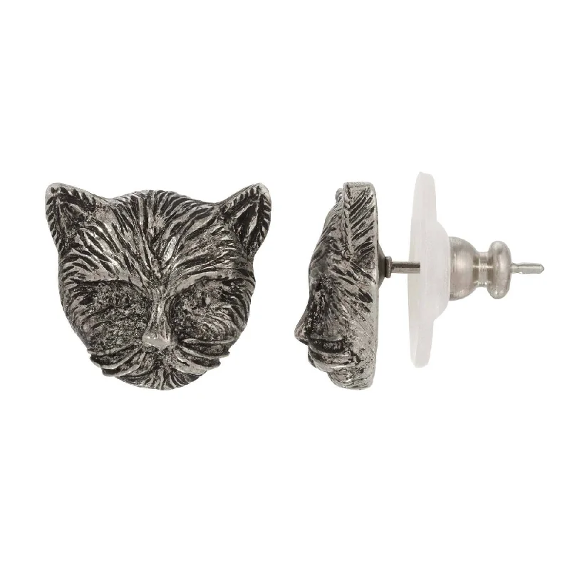Affordable Luxury Jewelry For Every Occasion 1928 Jewelry Cat Stud Earrings