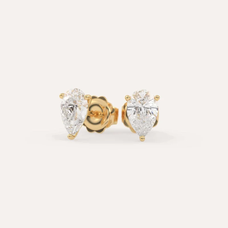 Your Dream Jewelry At Dream Prices – Shop Now 2 carat Pear Diamond Stud Earrings