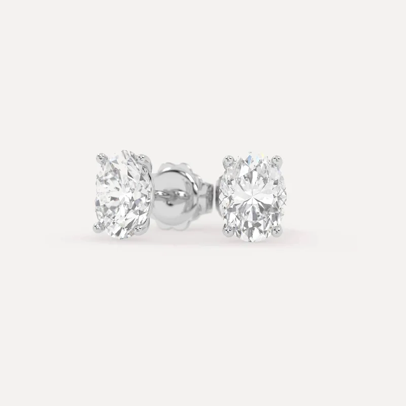 Shop Dazzling Jewelry At The Best Prices 3 carat Oval Diamond Stud Earrings