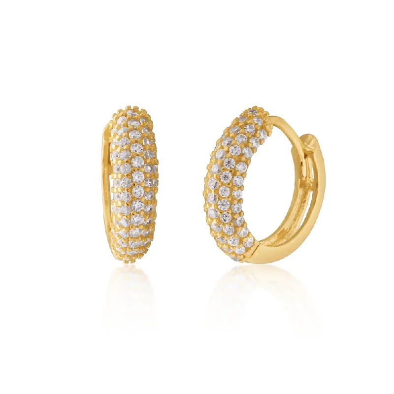 Adjustable Charm Bracelets For A Perfect Fit 9ct Yellow Gold Cubic Zirconia Huggies Hoop Earrings