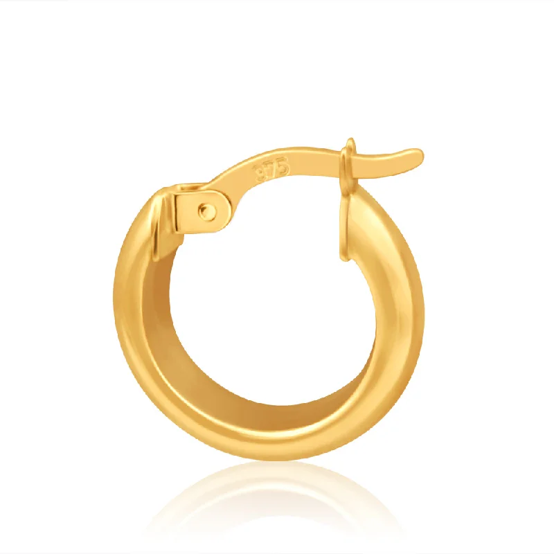 Exclusive Gemstone Jewelry Markdowns – Shop Now 9ct Yellow Gold Hoop Earrings