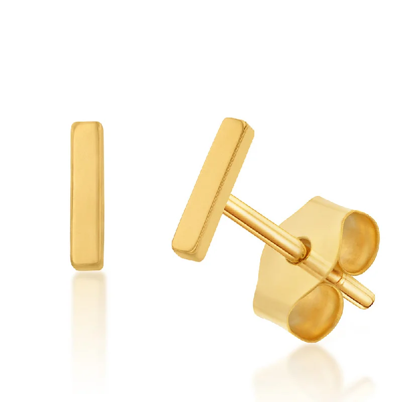 Shop Dazzling Jewelry At The Best Prices 9ct Yellow Gold Mini Initial "I" Stud Earring