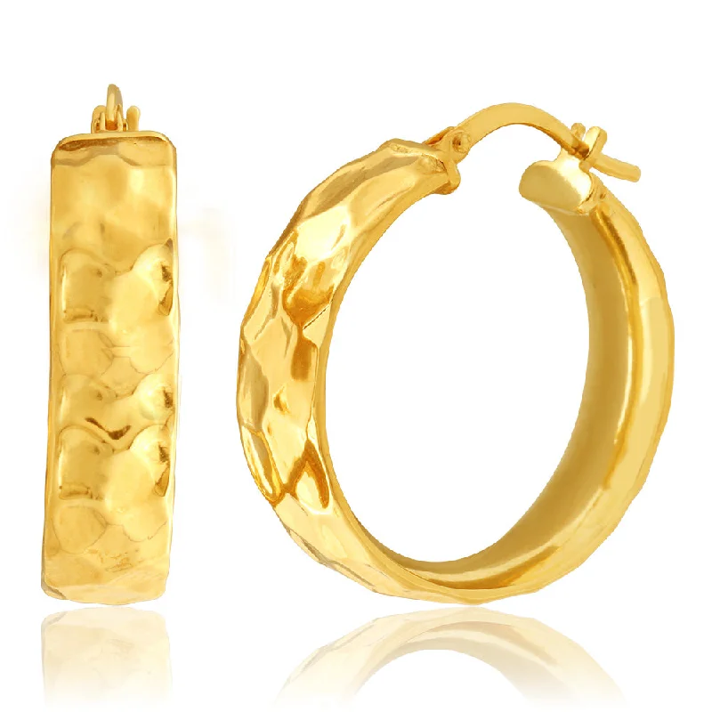 Handcrafted Jewelry Sale – Unique Designs At Low Prices 9ct Yellow Gold Silver Filled 20mm Hoop Earrings