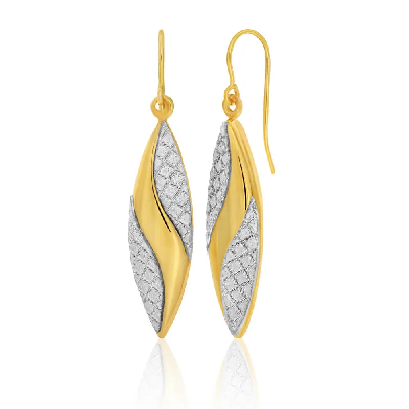 Handcrafted Jewelry Sale – Unique Designs At Low Prices 9ct Yellow Gold Silver Filled Stardust Bomber Drop Earrings