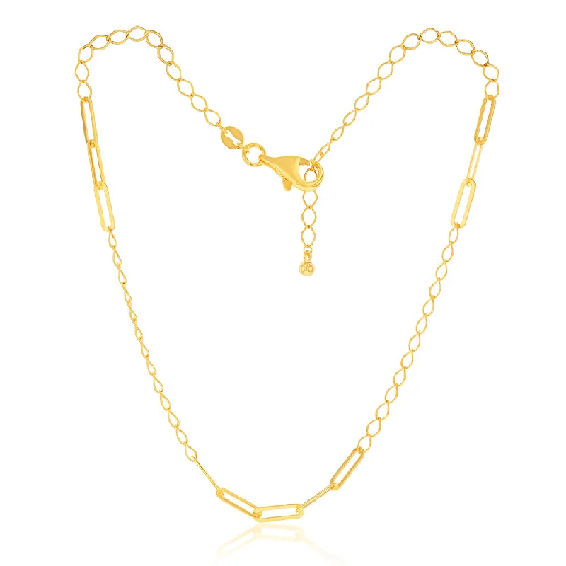 Special Sale On Handcrafted Jewelry – Shop Today 9ct Yellow Gold Silverfilled Fancy 27cm Anklet