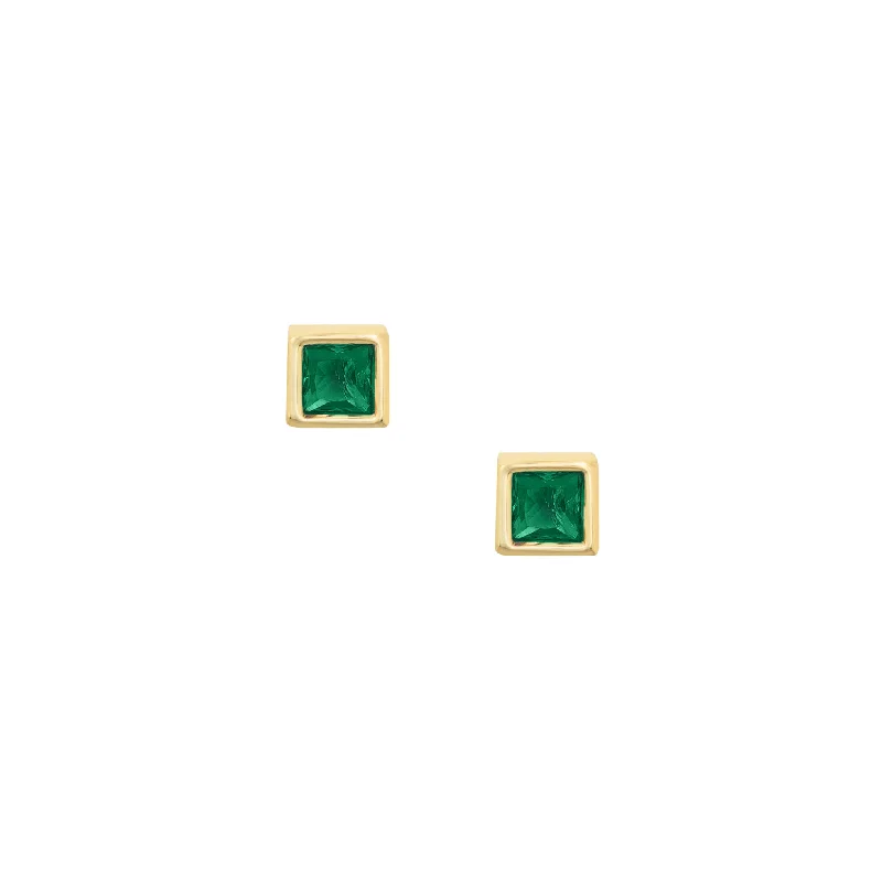 Waterproof Stainless Steel Jewelry For Lasting Beauty Agora Studs - Green