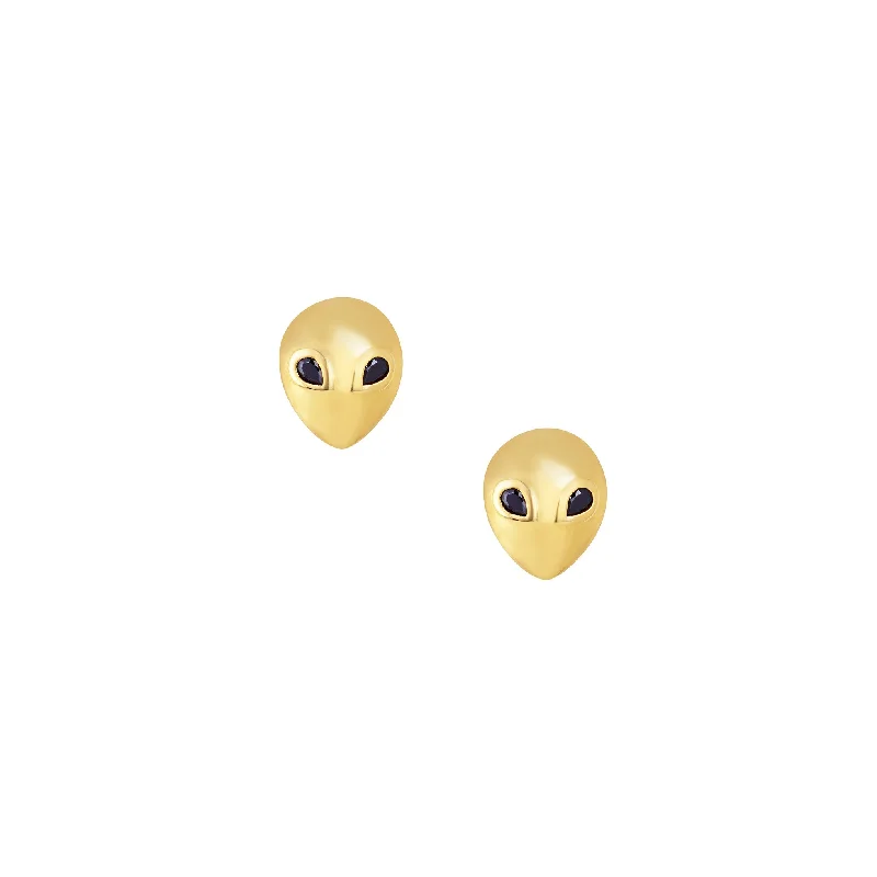 Romantic Heart-Shaped Jewelry For Special Gifts Alien Studs