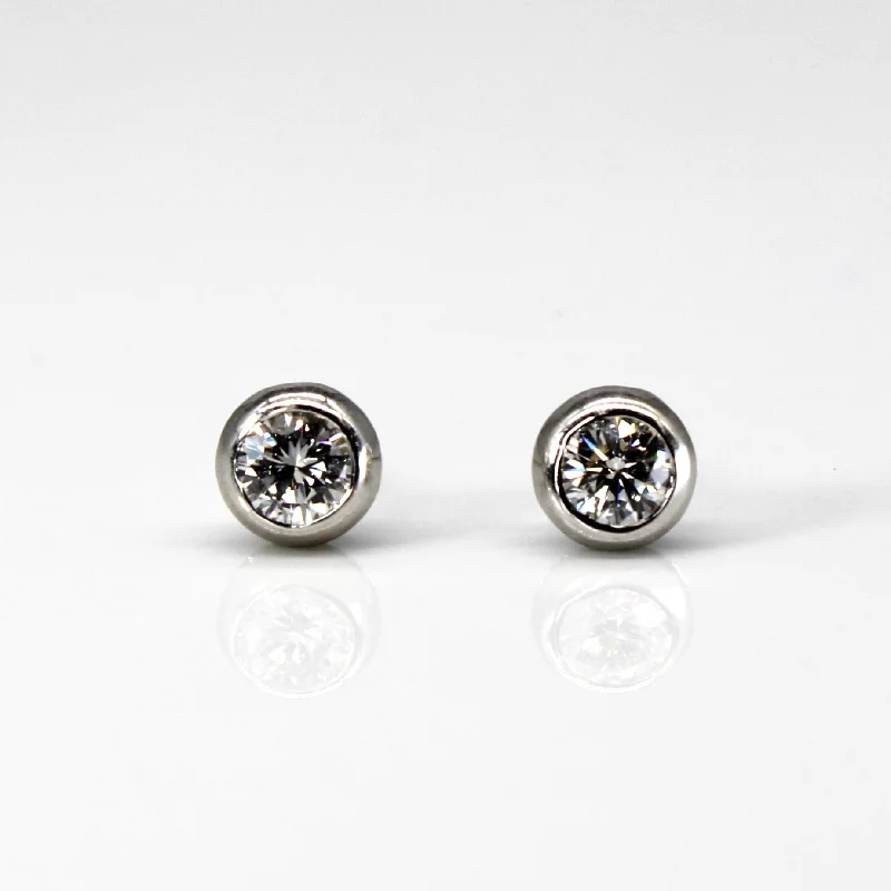 Don't Miss These Dazzling Jewelry Discounts Bezel Set Diamond Stud Earrings | 0.70ctw |