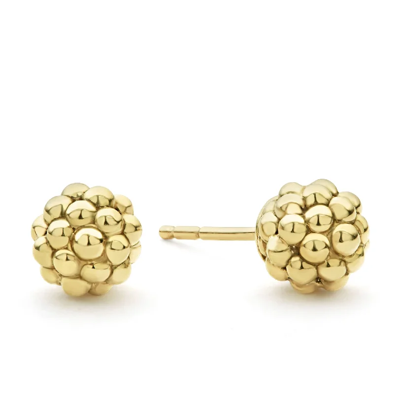 The Ultimate Jewelry Sale – Shop Premium Styles Caviar Gold 18K Gold Beaded Stud Earrings