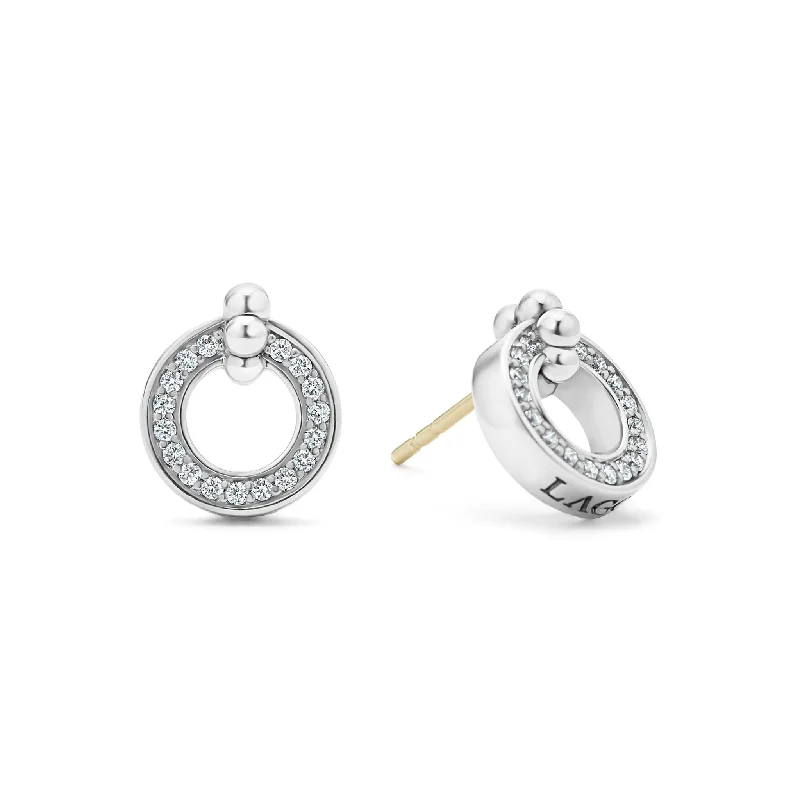 Unmissable Deals On Handmade Jewelry Collections Caviar Spark Circle Diamond Stud Earrings