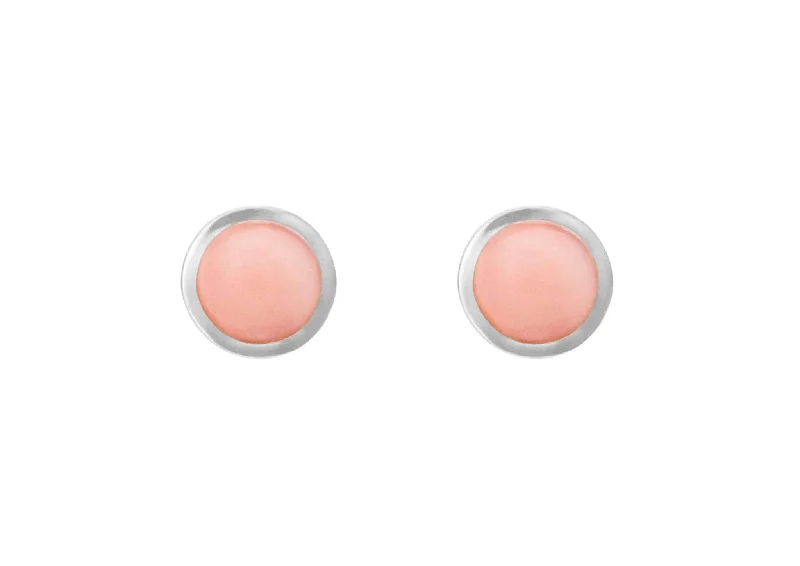 Seasonal Jewelry Deals – Elevate Your Style Circus earrings in Sterling silver with Rose Opal