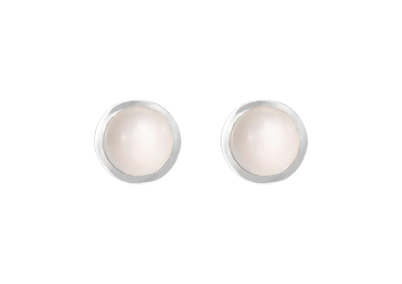 Discounted Jewelry For A Glamorous Look Circus earrings in Sterling silver with White Moonstone