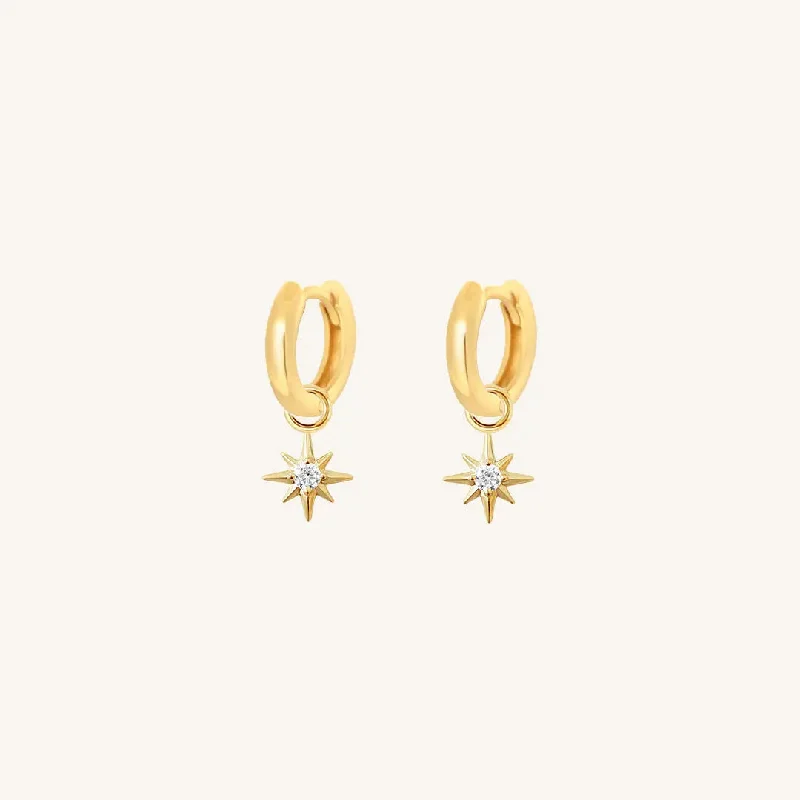 Limited-Time Offer On Elegant Jewelry Pieces Contentment Star Plain Hoops
