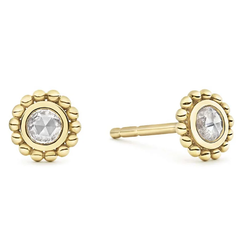 Shop High-Quality Jewelry At Jaw-Dropping Discounts Covet Small Rose Cut Diamond Stud Earrings
