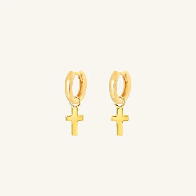 Unique Jewelry For Less – Shop The Sale Now Cross Plain Hoops