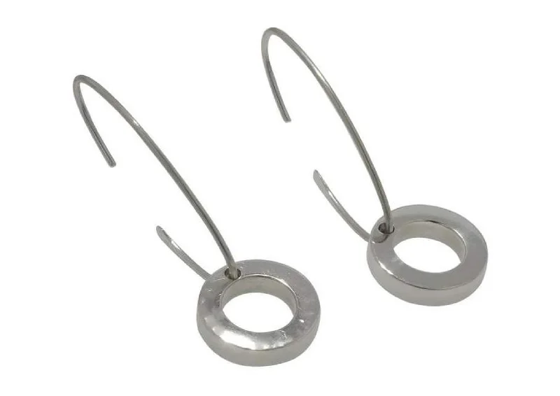 Grab Stylish Jewelry Before The Sale Ends D-Hoop Silver Circle Earrings