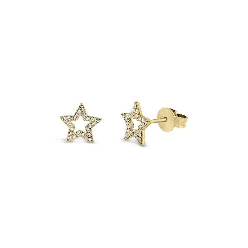 Luxury Jewelry Sale – Elegant Styles At Unbeatable Prices Diamond Open Star Stud Earrings