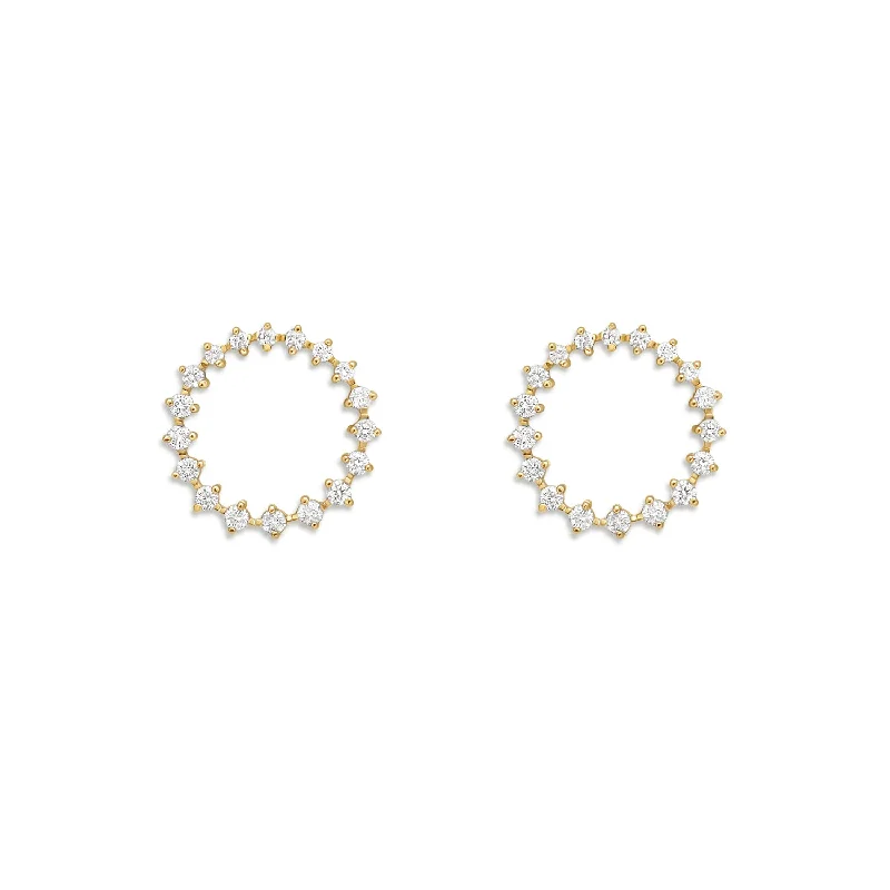 Get Your Favorite Jewelry At The Best Price Diamond Wreath Stud Earrings