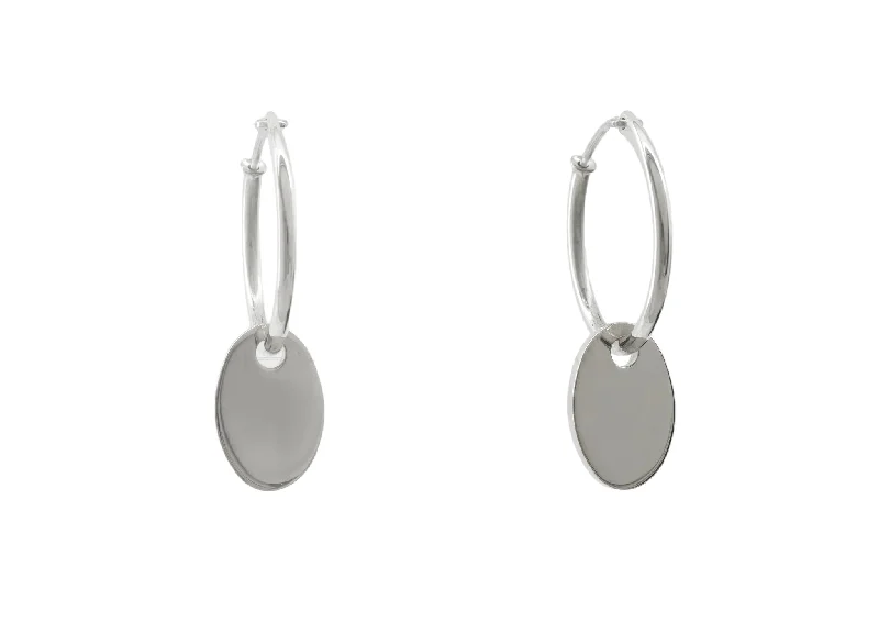 Trending Jewelry Styles Now At Limited-Time Discounts E15 Oval Earring, White Gold & Platinum