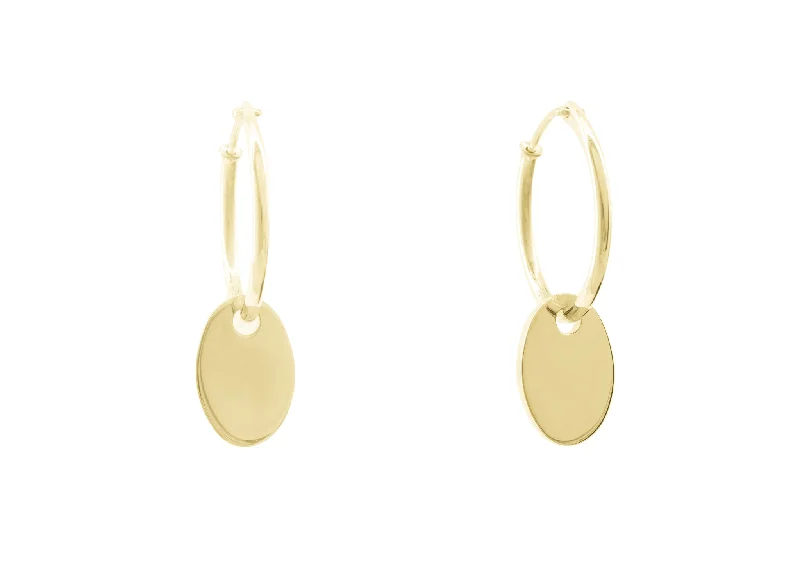 Handcrafted Jewelry Sale – Unique Designs At Low Prices E15 Oval Earring, Yellow Gold