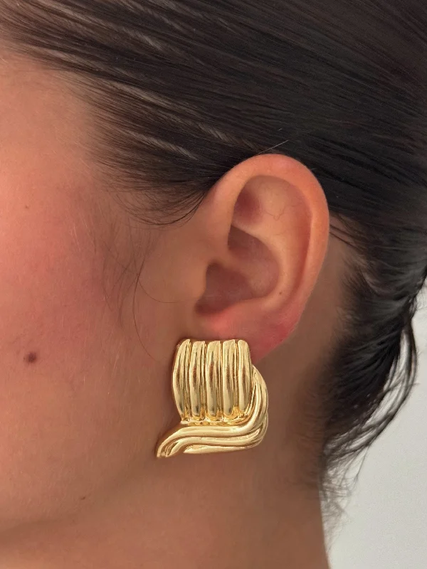 Premium Jewelry Now Available At Special Discounts FAN STUD EARRINGS